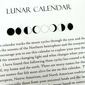 2025 Lunar Calendar by Michelle Murphy