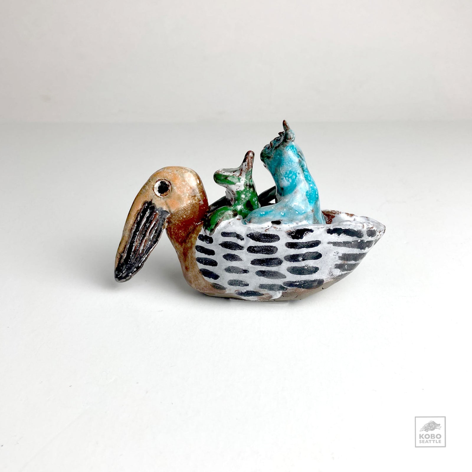 Frog and Bear in Pelican Canoe by Aaron Murray