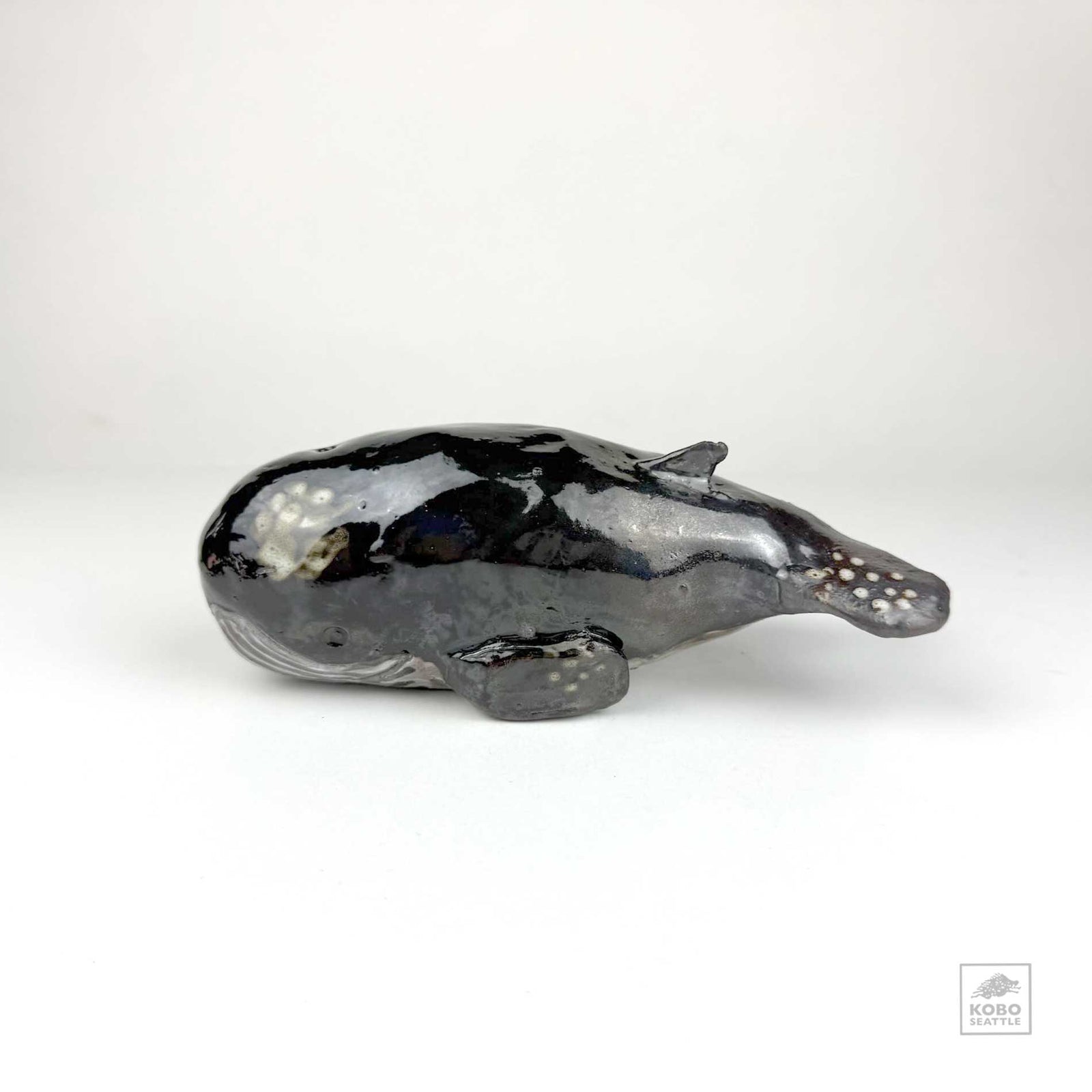 Black Whale Sculpture 77 by Aaron Murray