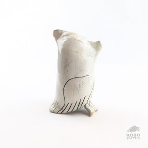 Aaron Murray - Owl Sculpture (White)