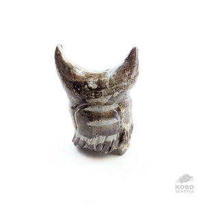 Aaron Murray - Owl Sculpture (Brown with Pointy Ears)