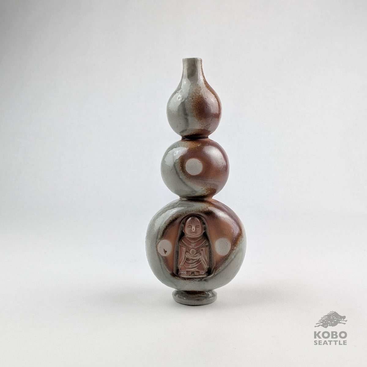 Hyotan Bud Vase with Jizō 01 - Eric Nelsen