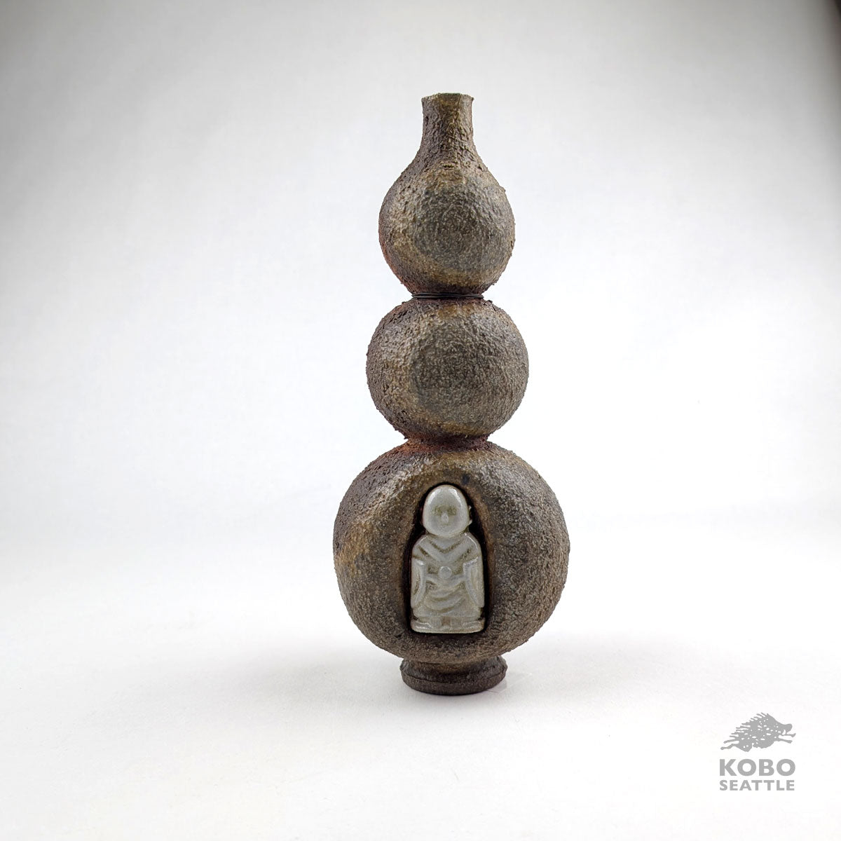 Hyotan Bud Vase with Jizō 02 - Eric Nelsen