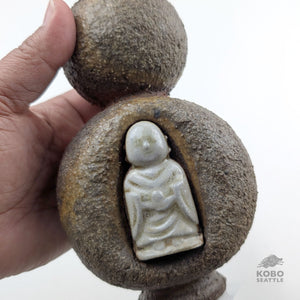 Hyotan Bud Vase with Jizō 02 - Eric Nelsen