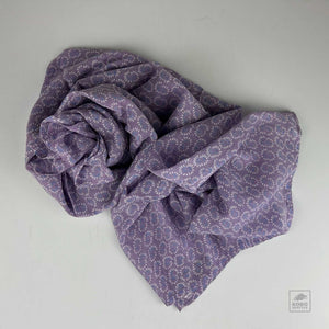 Cotton Scarf - Lilac with Sunbursts