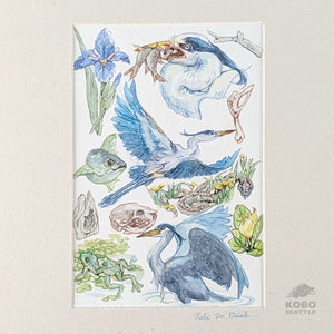 Woodland Treasures: Great Blue Heron - Rubi Do Trinh