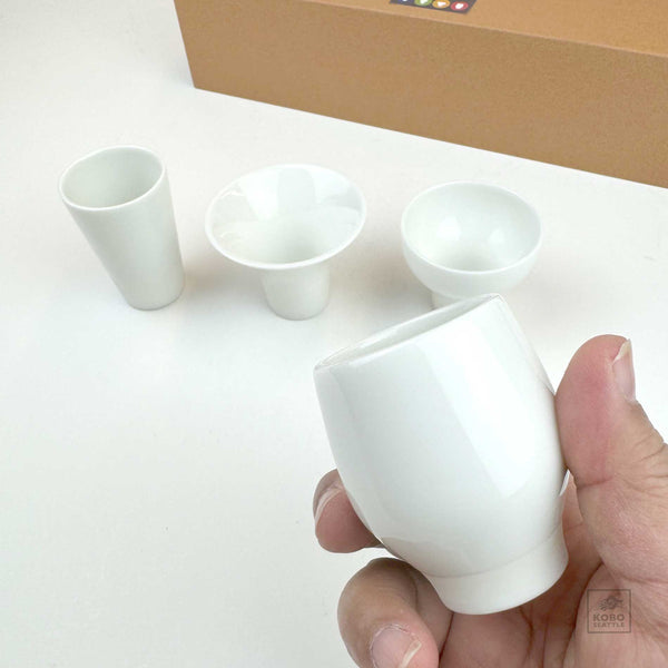 Porcelain Sake Cup Set - KoboSeattle