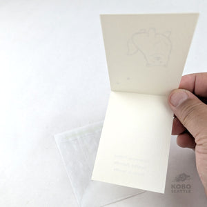 Mini Card - Dog with Hearts by Sakiko Fukuda