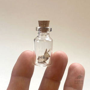 Origami Rabbit-in-a-bottle by Sakiko Fukuda