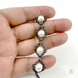 Seven Segments Pearl Bracelet