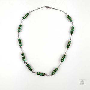 Malachite + Hematite Necklace