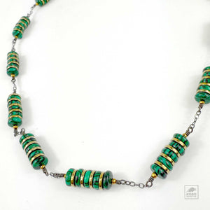Malachite + Hematite Necklace