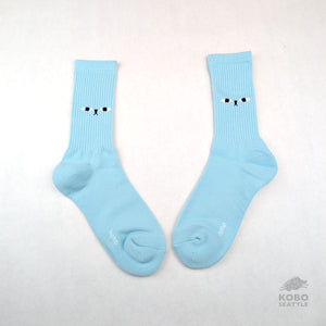 Bearface Socks - Light Blue