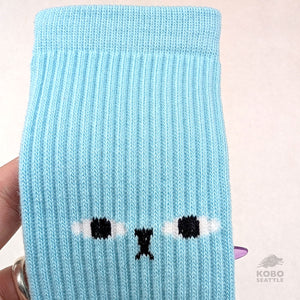 Bearface Socks - Light Blue