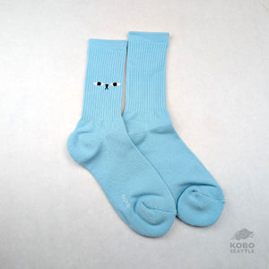 Bearface Socks - Light Blue