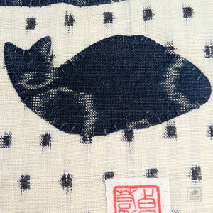 Fabric Art - Indigo Fish by Someya Studio