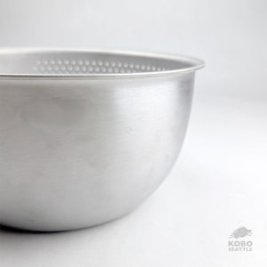 Stainless Steel Bowl and Sieve