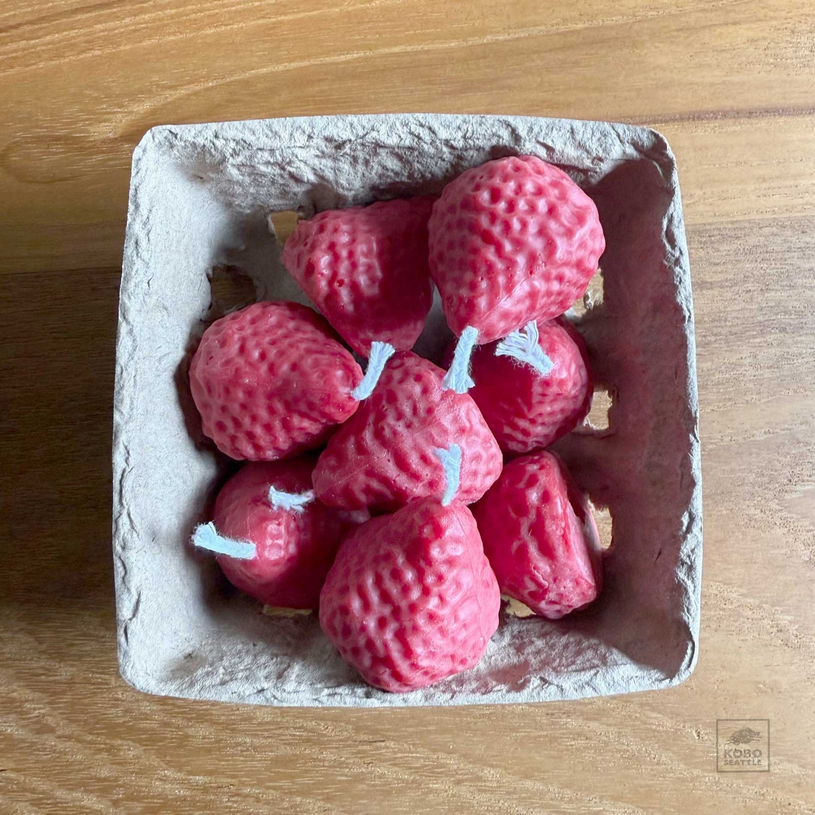 Strawberry Scented Candles - set of 8