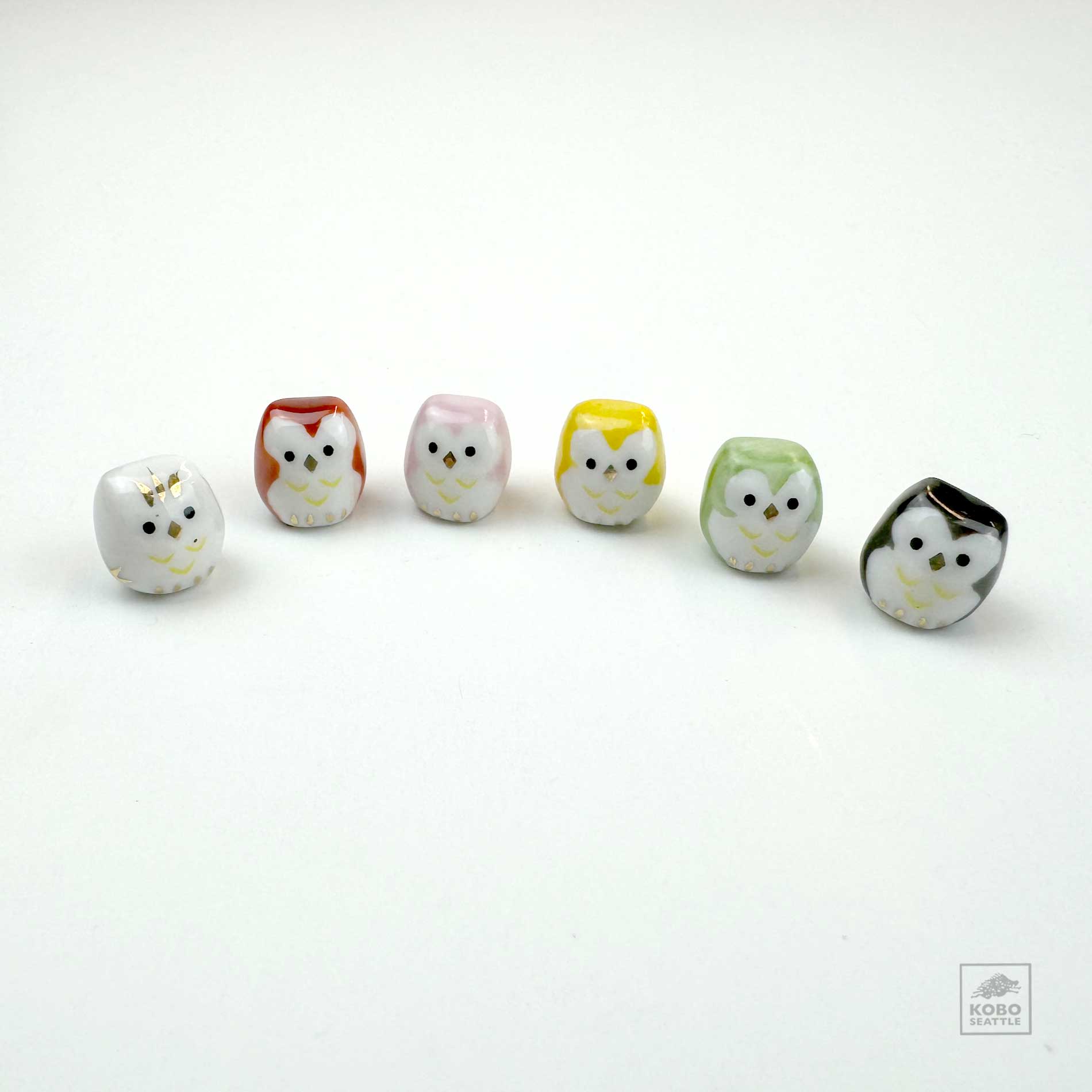 Super Tiny Lucky Owls - set of 6