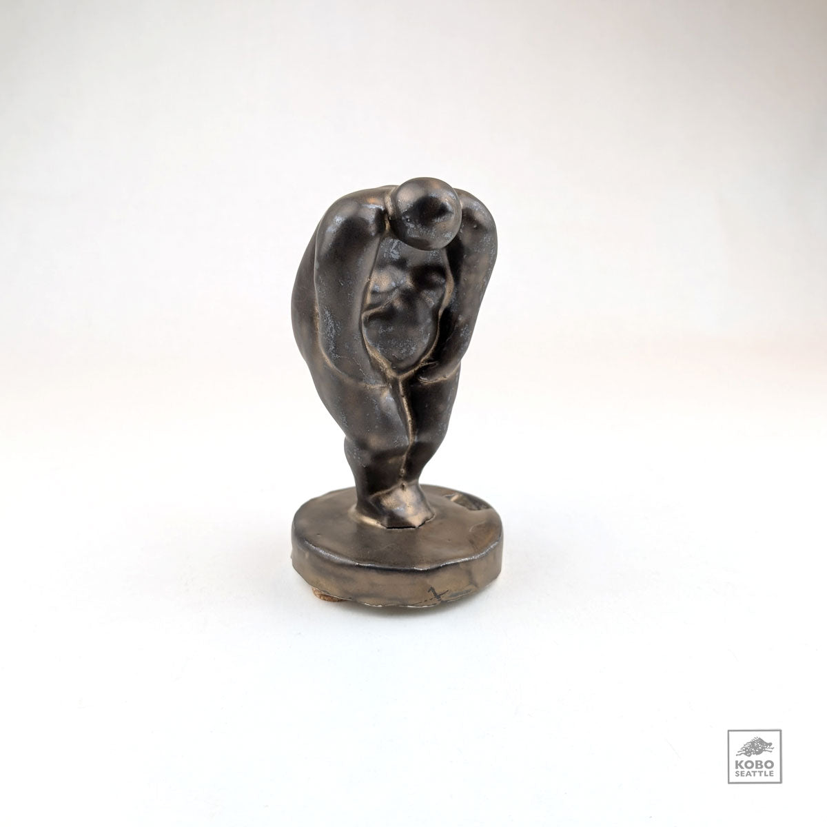 Resting Bronze Figure by Tomoko Suzuki