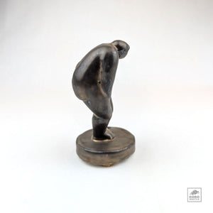 Resting Bronze Figure by Tomoko Suzuki