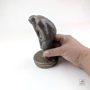 Resting Bronze Figure by Tomoko Suzuki