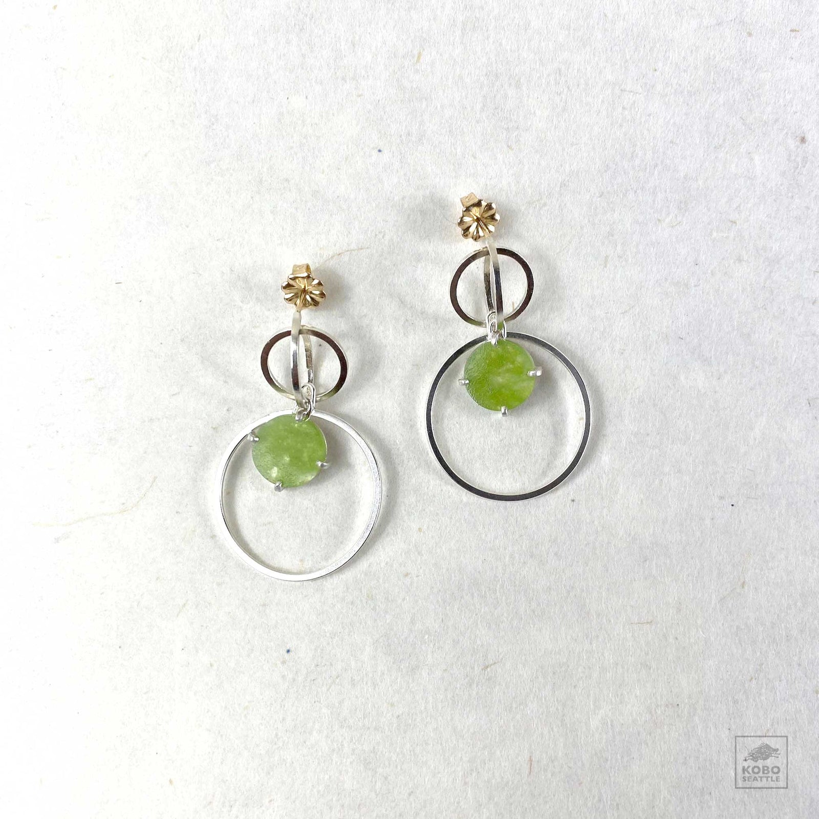 Maru Trio Jade Earrings by Tatakko