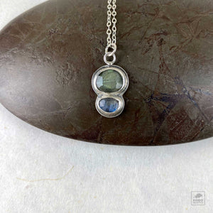 Labradorite Rosecut Duo Necklace by Little Teal