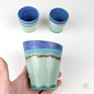 Tomomi Shinohara 04 - pourer + two cups (three-piece set)
