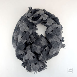 Two Tone Cashmere Scarf - Gray
