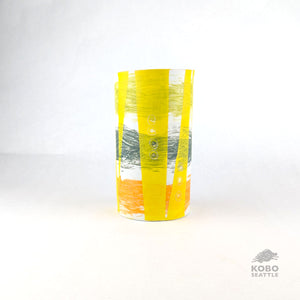 Yellow Stencil Vase by Christine Westergaard