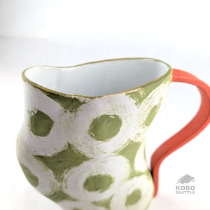 Green Donut Pitcher by Christine Westergaard
