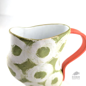 Green Donut Pitcher by Christine Westergaard
