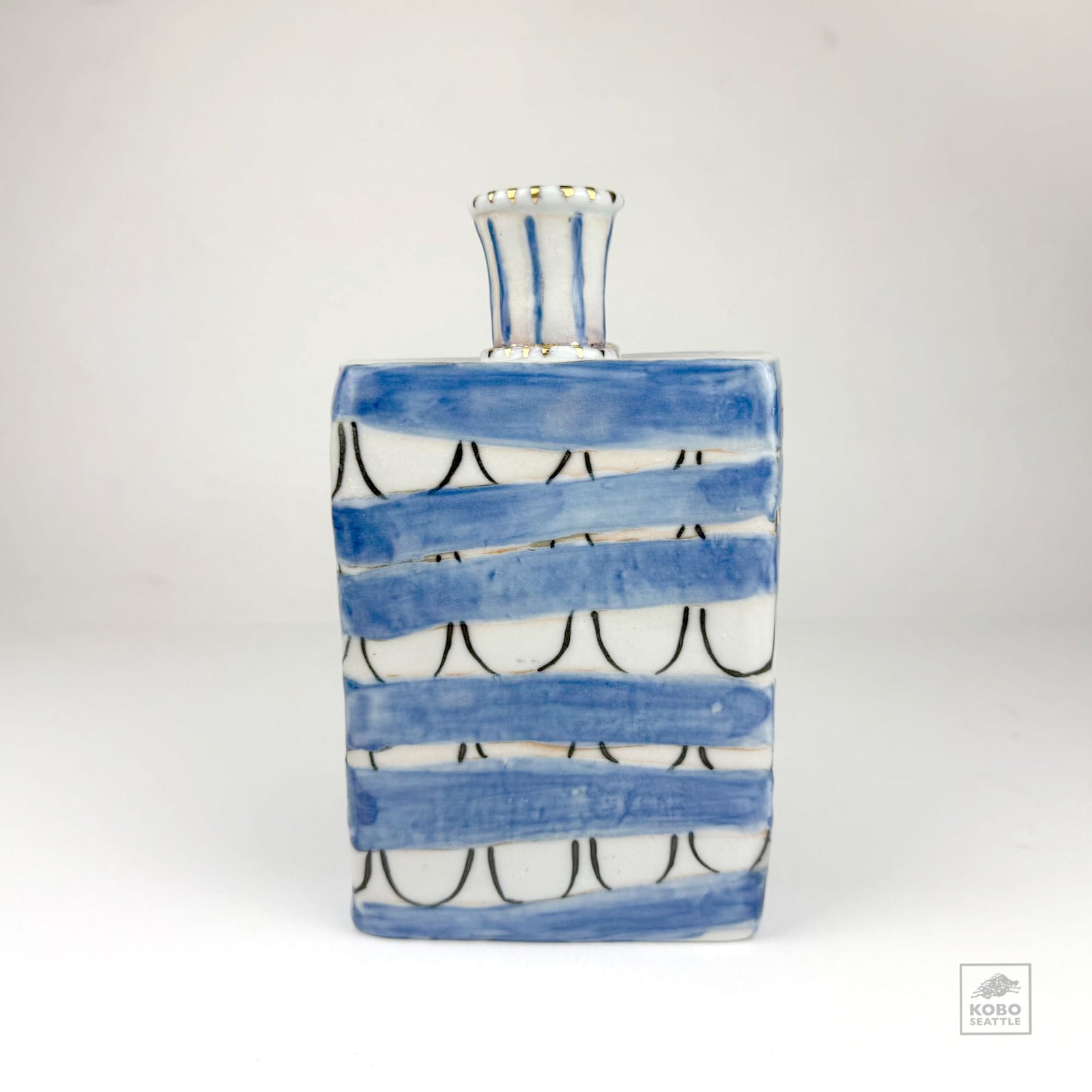 Blue + Gold Bottle by Christine Westergaard