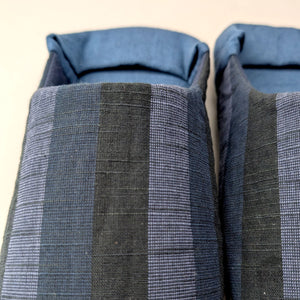 Harappa Cotton Room Slippers - Blue Stripes