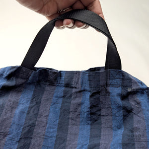 Harappa Sporty Bag with Nylon Straps - Blue Stripes