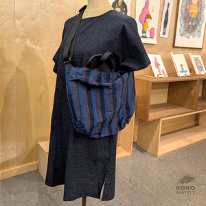Harappa Sporty Bag with Nylon Straps - Blue Stripes