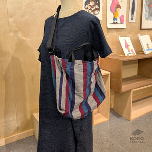 Harappa Sporty Bag with Nylon Straps - Multi Stripes