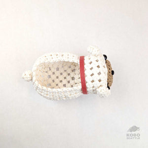 Handwoven Basket Dog from Wakayama, Japan