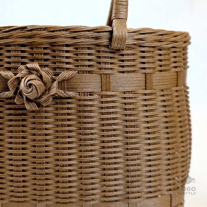 Handwoven Basket Bag 16 from Wakayama, Japan