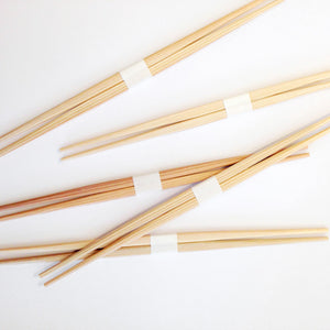 Yoshino Cedar Chopsticks with Chopsticks Rest - 10 pair