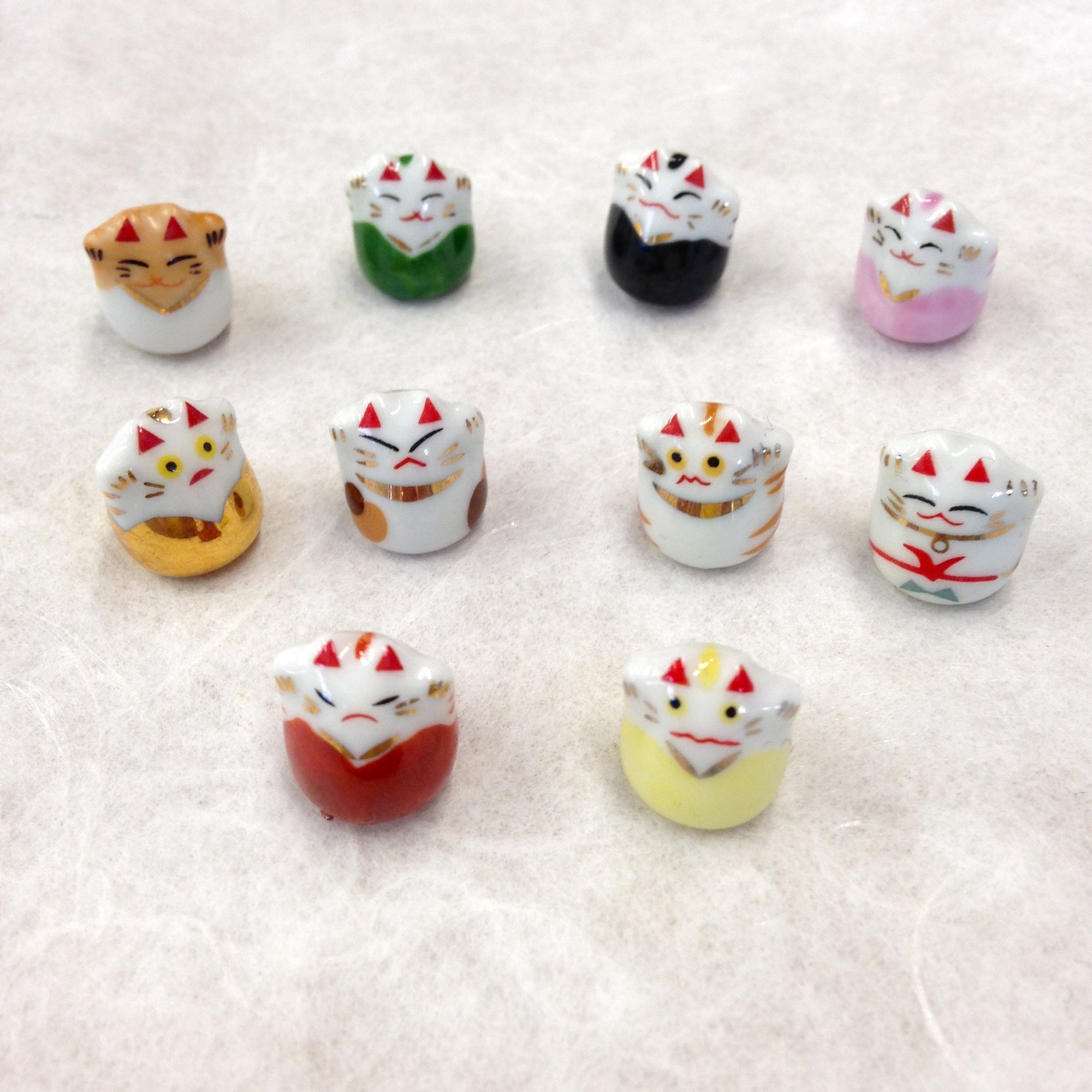Super Tiny Lucky Cats - set of 10
