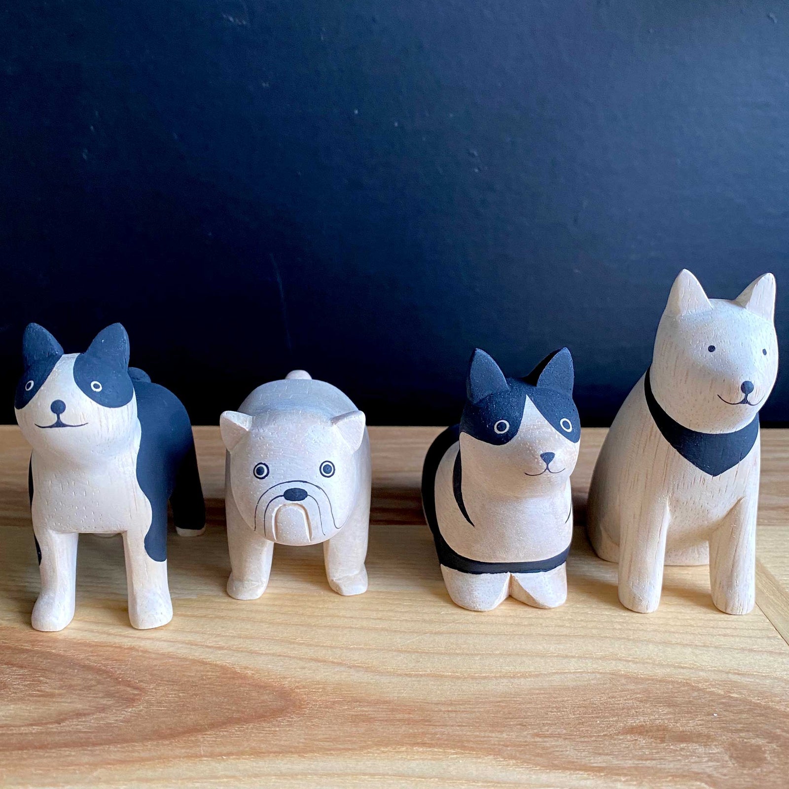 Chibi Wooden Animals: Dogs -4 types- sold individually