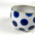 Small Round Blue Dot Bowl by Kathy Berd
