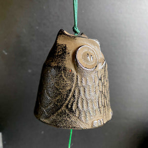 Owl Wind Chime Large Brown
