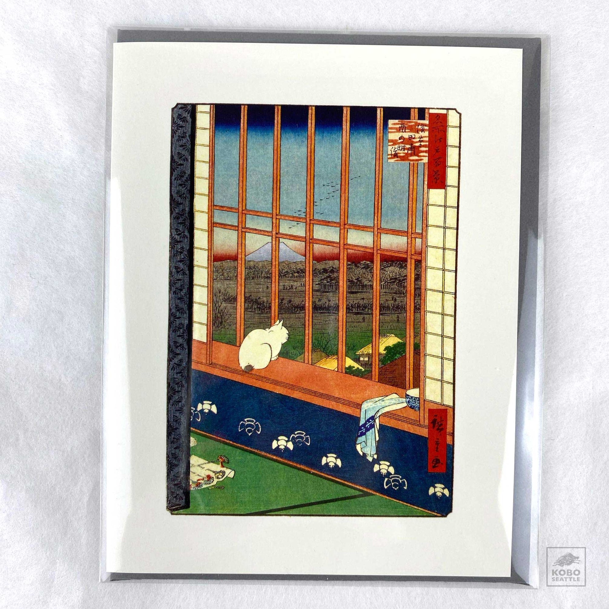 Cat & Mt. Fuji Card