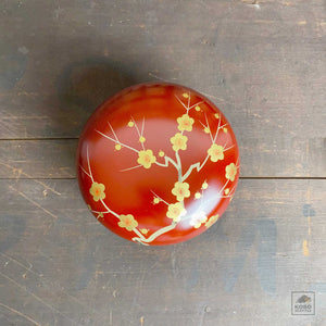 Heiando Japanese Lacquerware Dome Box - Ume
