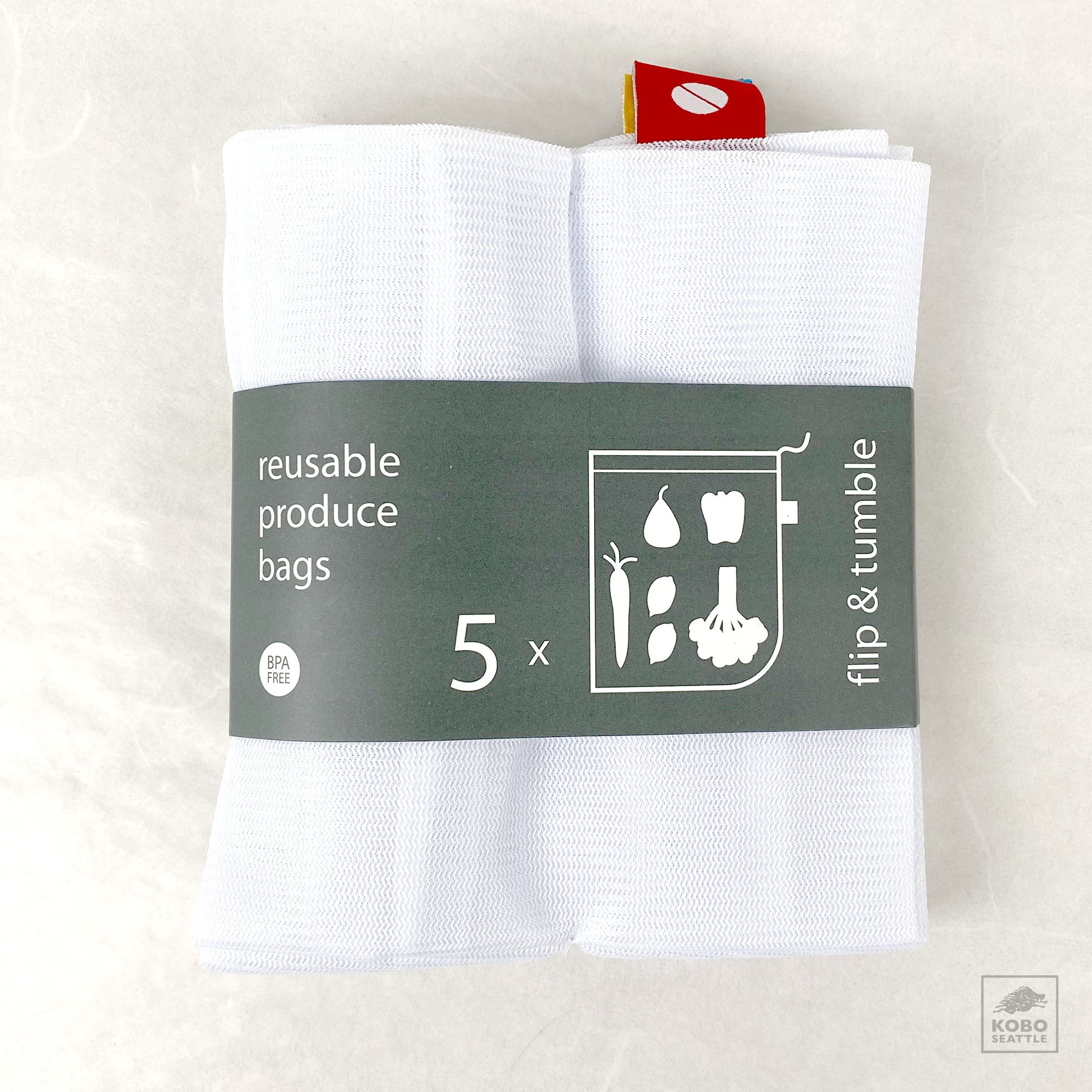 Reusable Produce Bags, package of 5