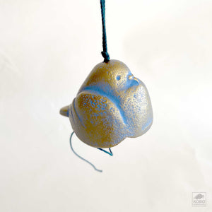 Dove Wind Chime - blue/gold