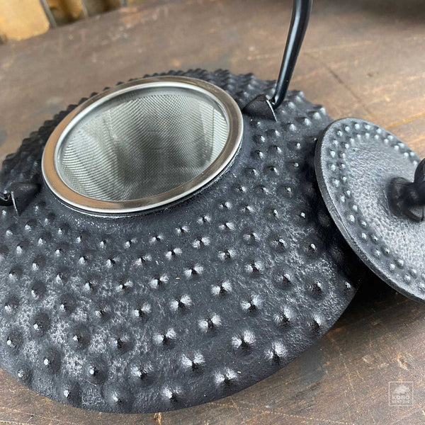 Black Hobnail Japanese Iwachu Iron Teapot